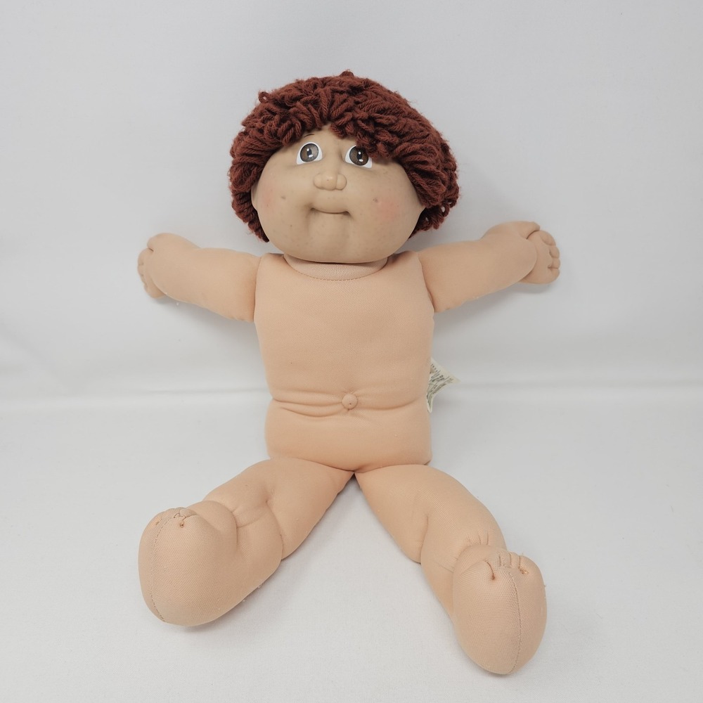 Vintage Cabbage Patch‎ Kids 1985 Coleco 17" Boy Dark Red Hair Hazel Color Eyes